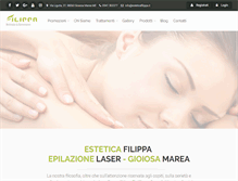 Tablet Screenshot of esteticafilippa.com